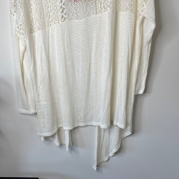 American Rag Cie Women White Lace Cardigan Plus Size 2X - Picture 10 of 11